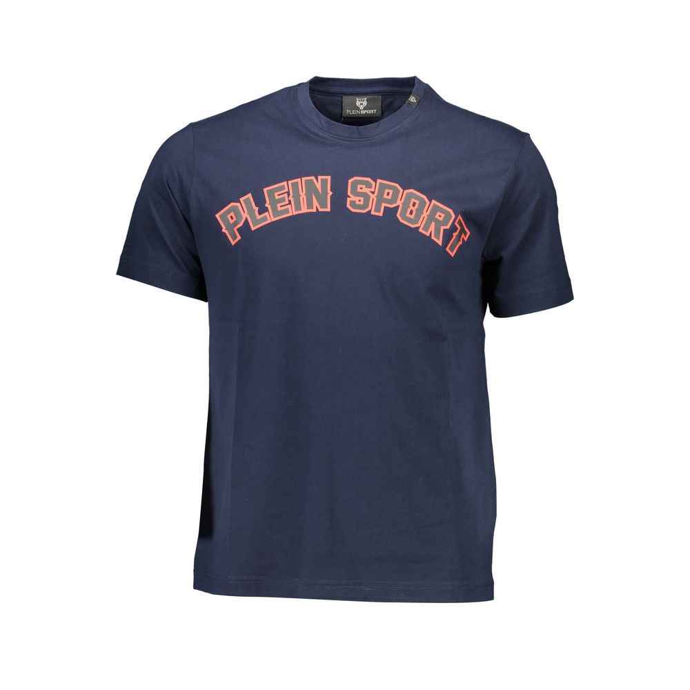 Blue Cotton Men's T-Shirt