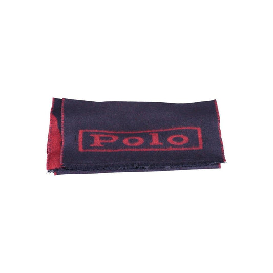 Blue Wool Men Scarf