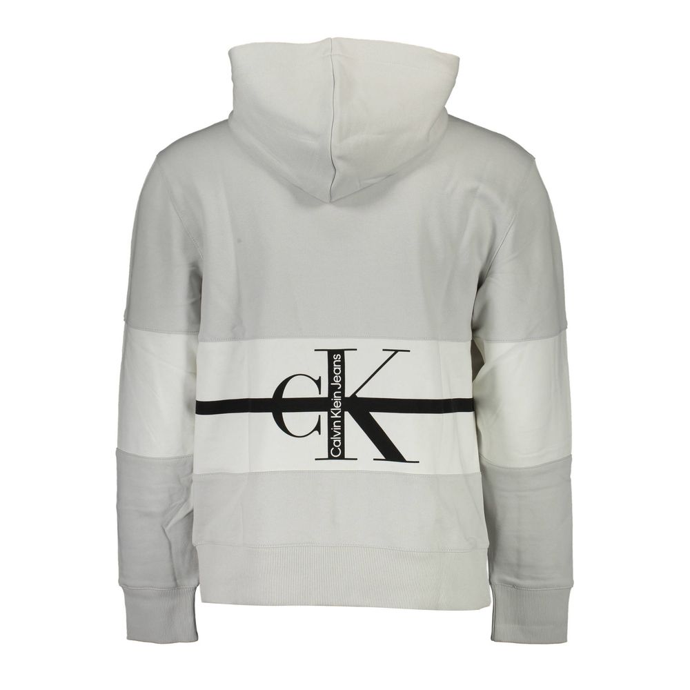 Gray Cotton Men Sweatshirt