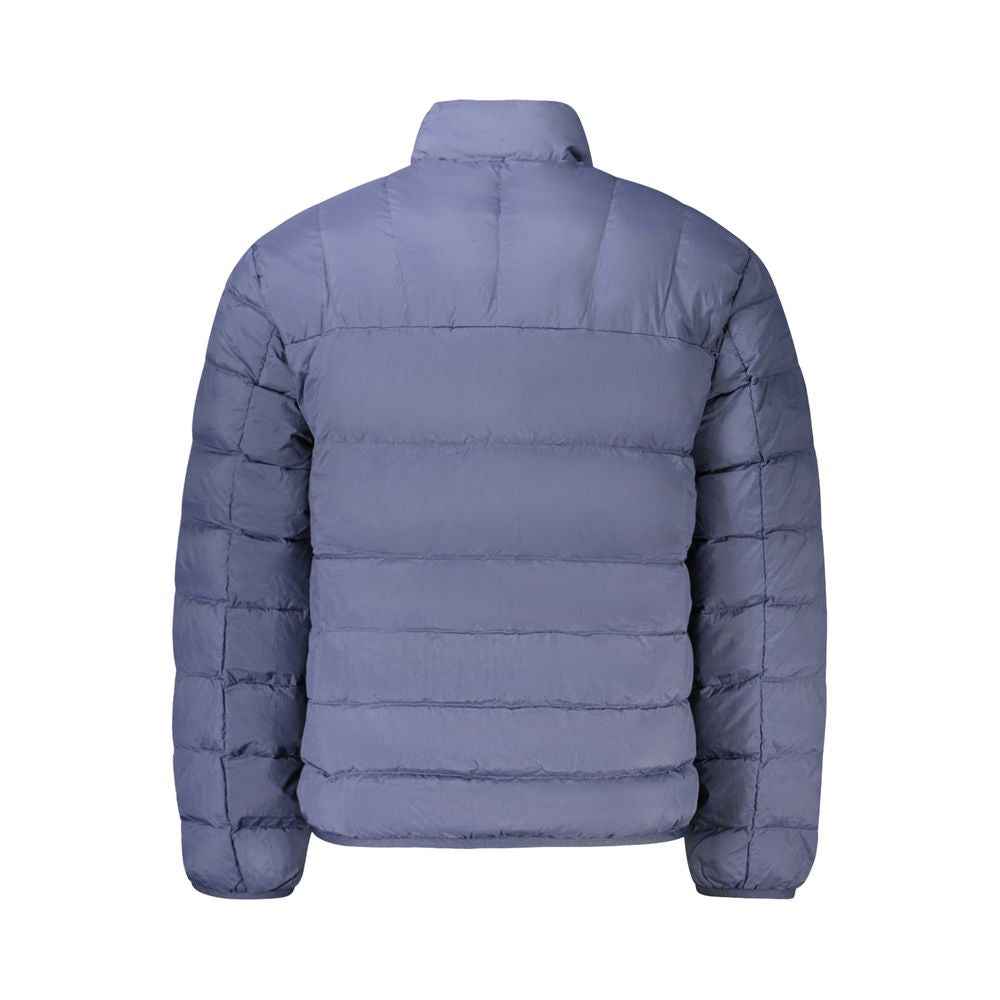 Blue Polyamide Men Jacket