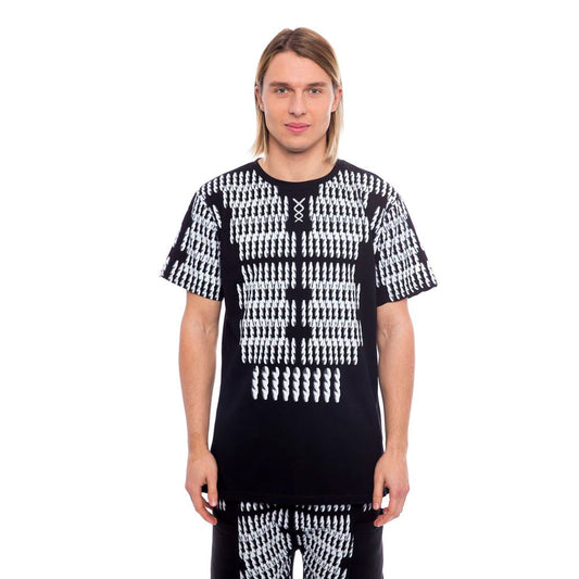 Black Cotton Men T-Shirt Nicolo Tonetto