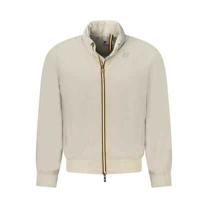 Beige Nylon Jackets & Coat