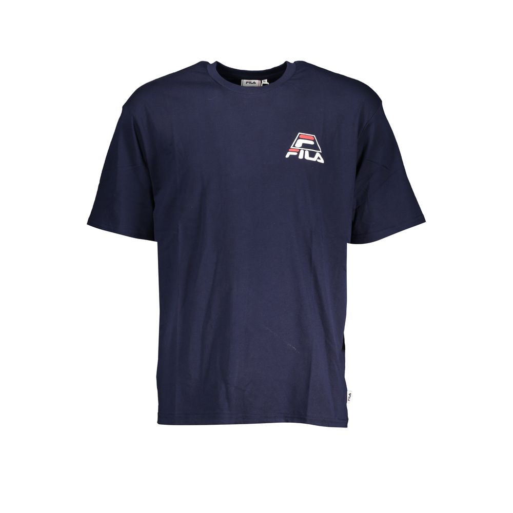 Blue Cotton Men's T-Shirt