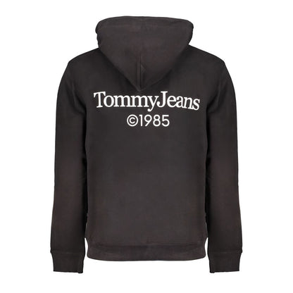 Black Cotton Men's Sweatshirt Hoodie