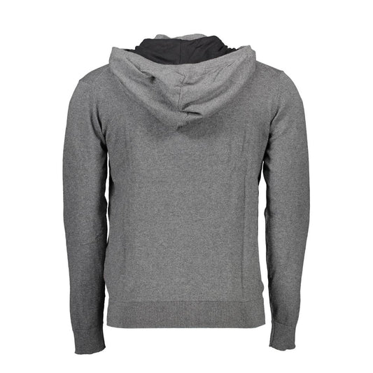 Gray Cotton Men's Sweater