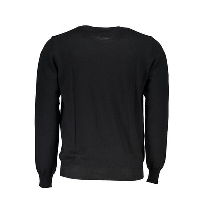 Black Fabric Men's Sweater
