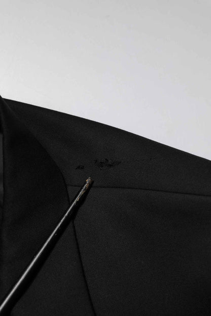 Black Double Breasted Men Jacket Suit Blazer
