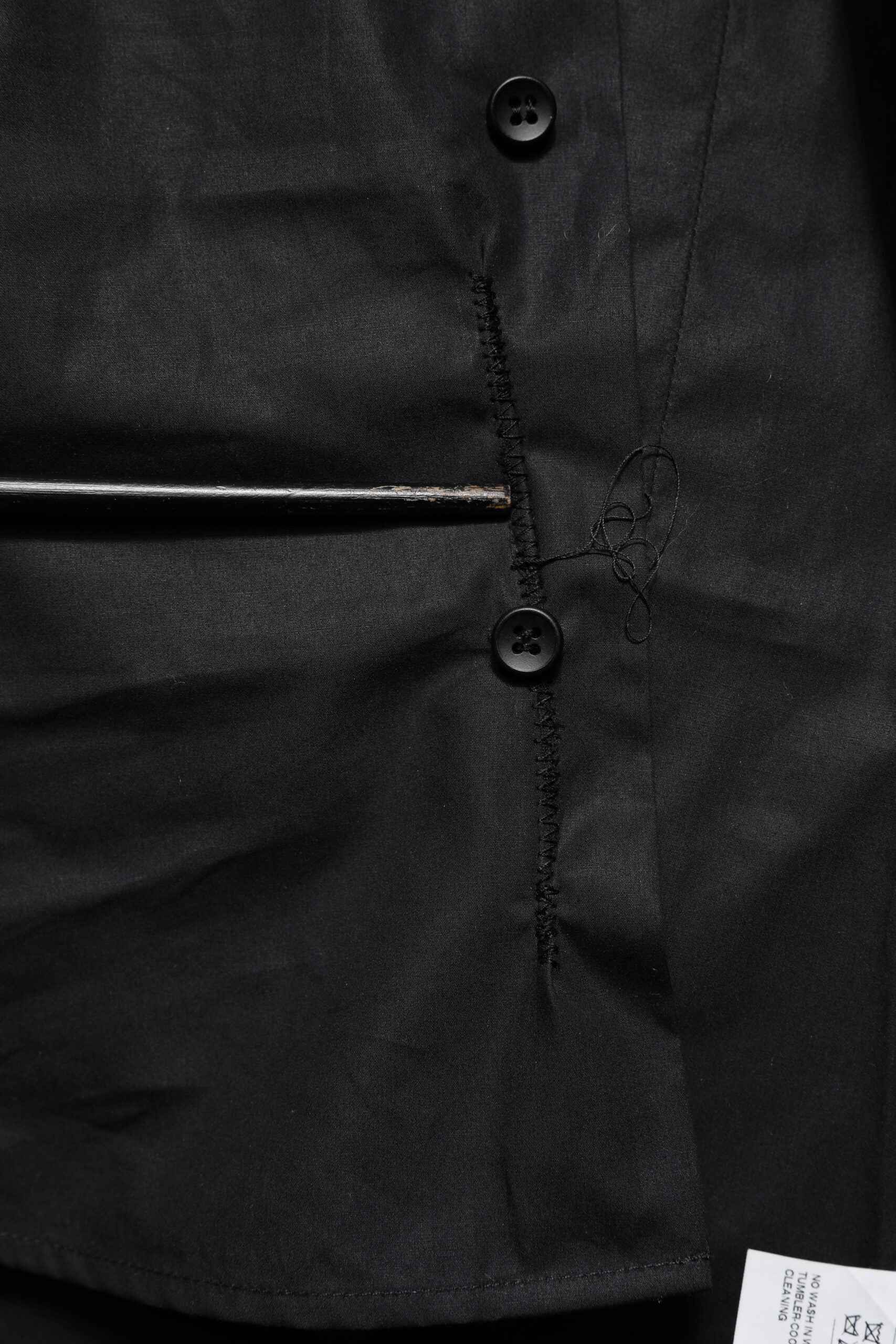 Black Cotton GOLD Long Sleeves Dress Shirt