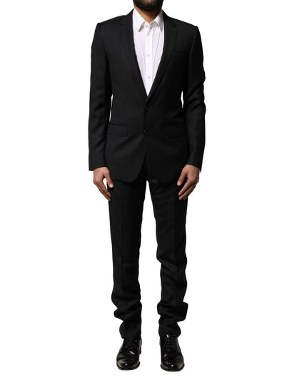 Blue MARTINI Wool Formal 2 Piece Suit
