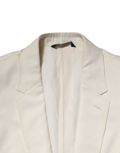 Ivory Wool 3 Piece Single Breasted Suit