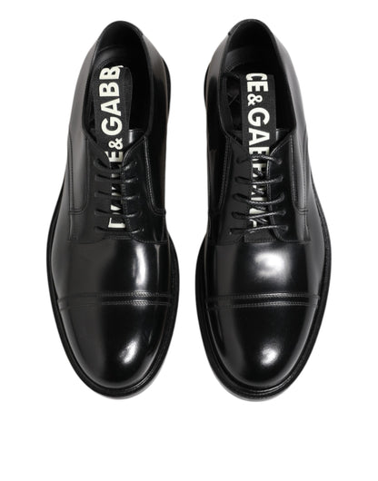 Black Leather Dress Lace Up Men Formal Shoes