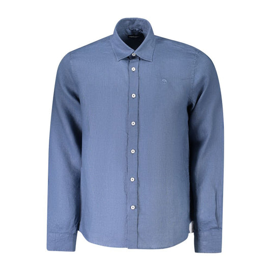 Blue Linen Men's Shirt