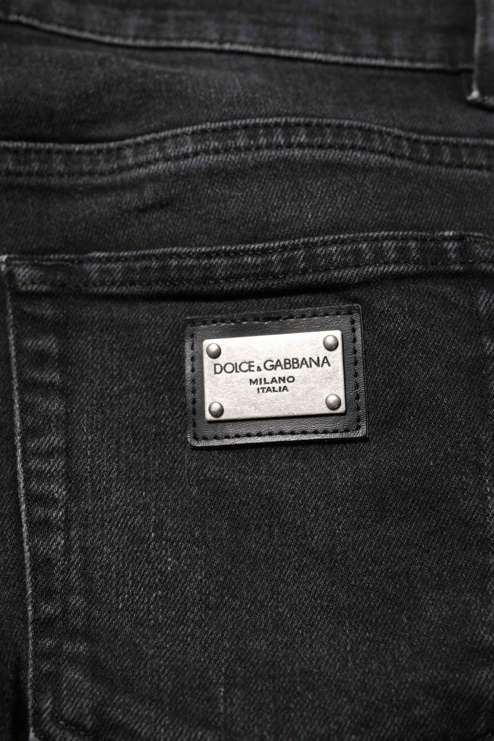 Black Cotton Skinny Men Denim Jeans