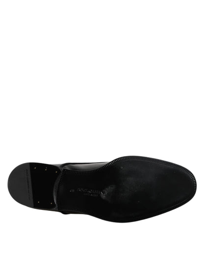 Black Patent Leather Derby Formal Dress Shoes