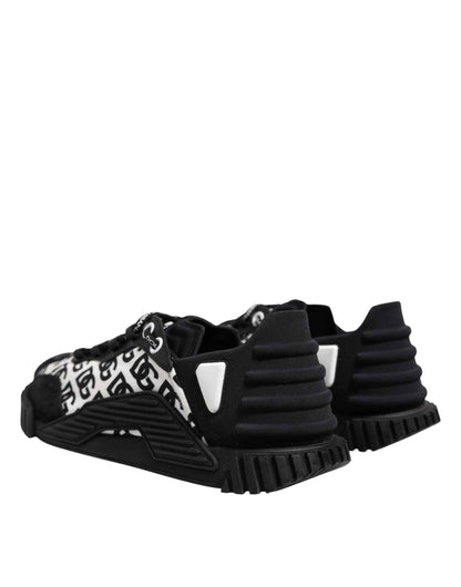 Black Logo Lace Up Low Top NS1 Sneakers Shoes