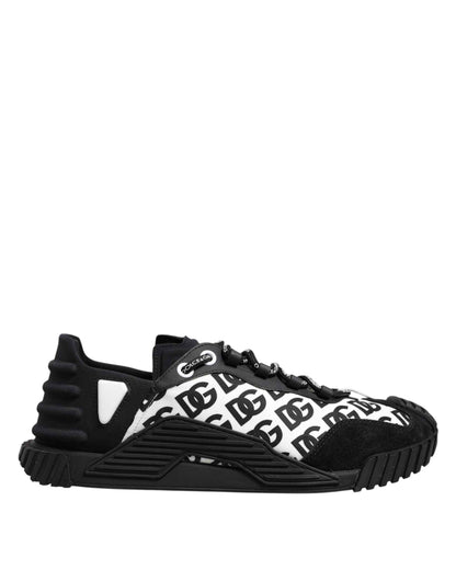 Black Logo Lace Up Low Top NS1 Sneakers Shoes