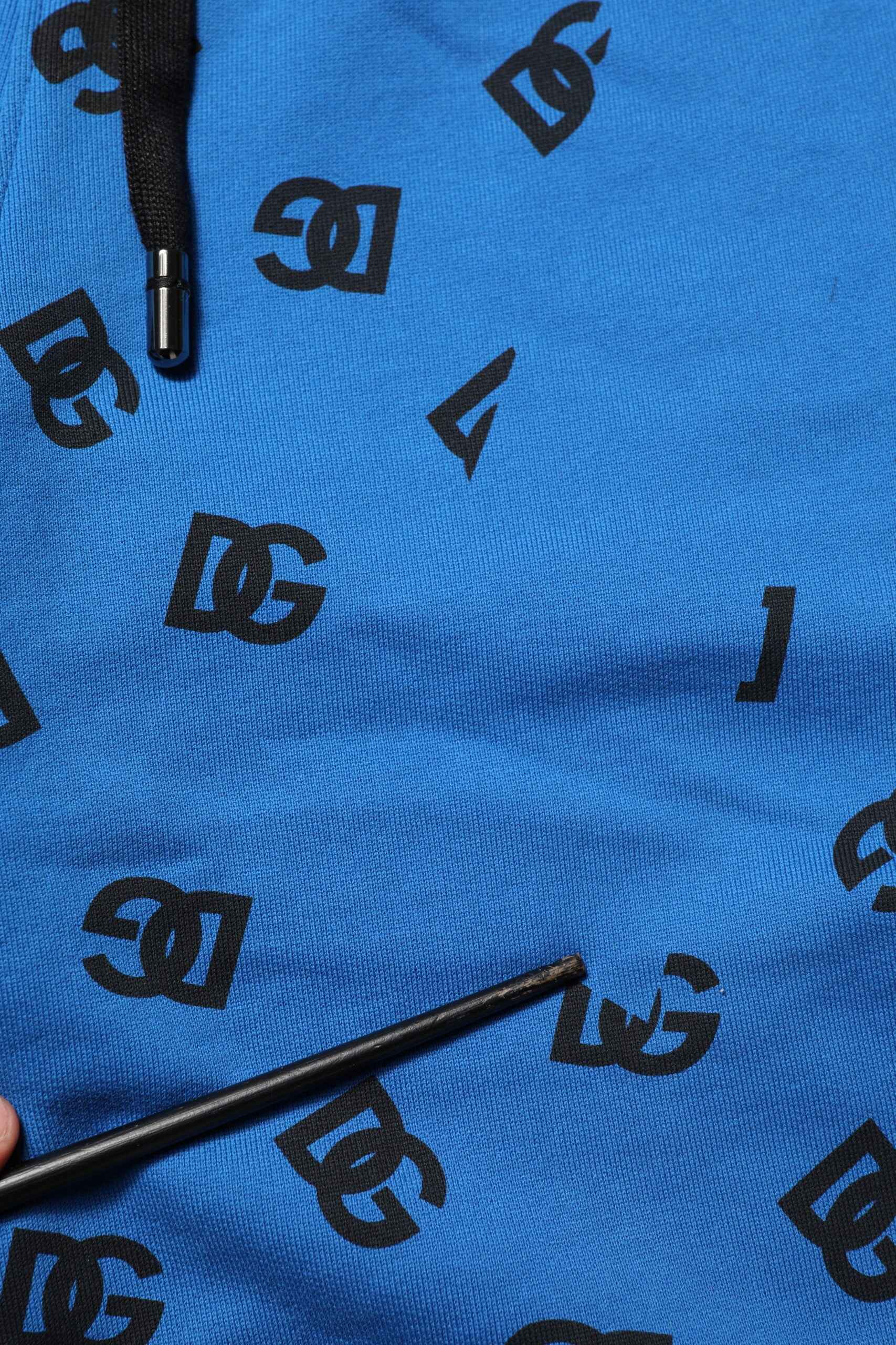 Blue Logo Print Jogger Men Sweatpants Pants