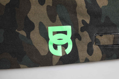 Brown Camouflage Cotton Men Jogger Pants