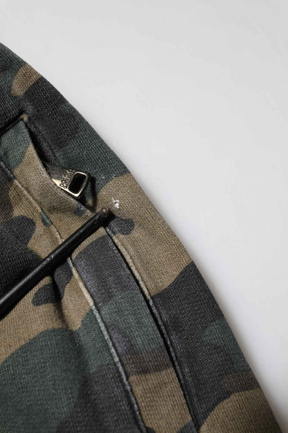 Brown Camouflage Cotton Men Jogger Pants