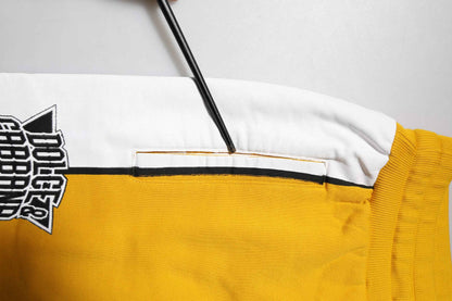 Yellow Cotton Drawstring Jogger Pants
