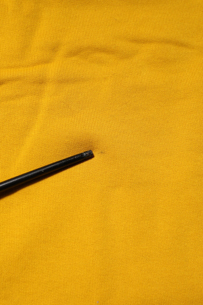 Yellow Cotton Drawstring Jogger Pants