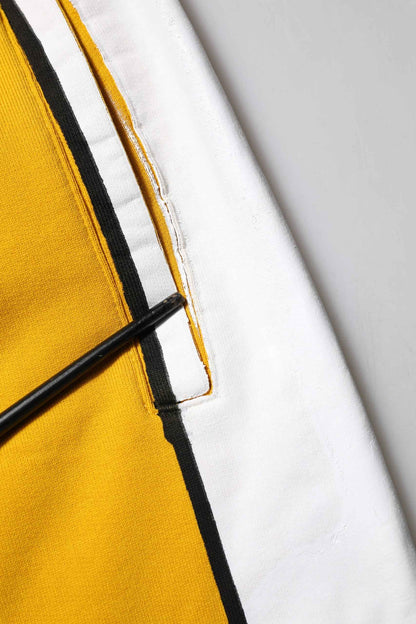Yellow Cotton Logo Drawstring Jogger Sweatpants Pants