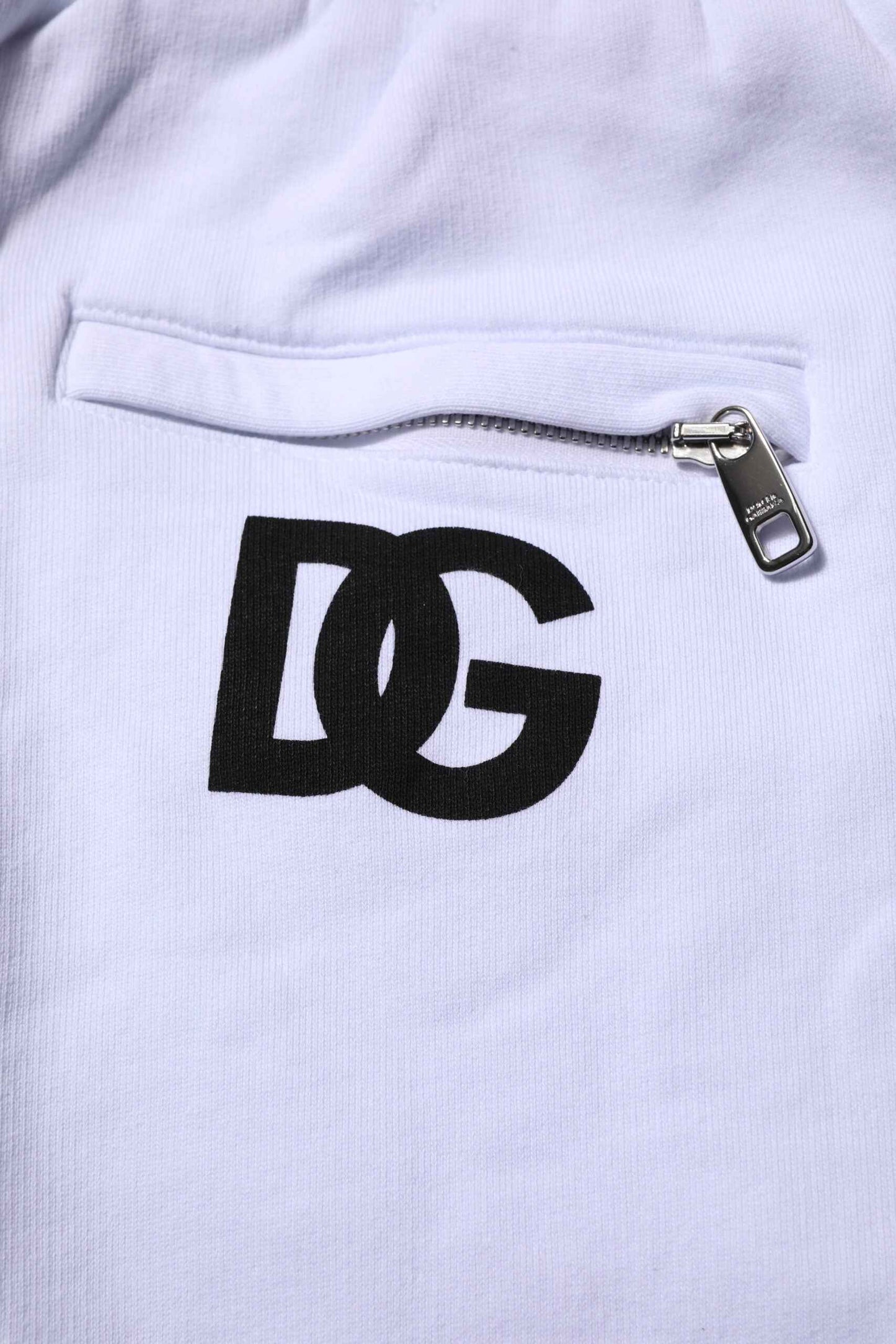 White Cotton Drawstring Jogger Pants