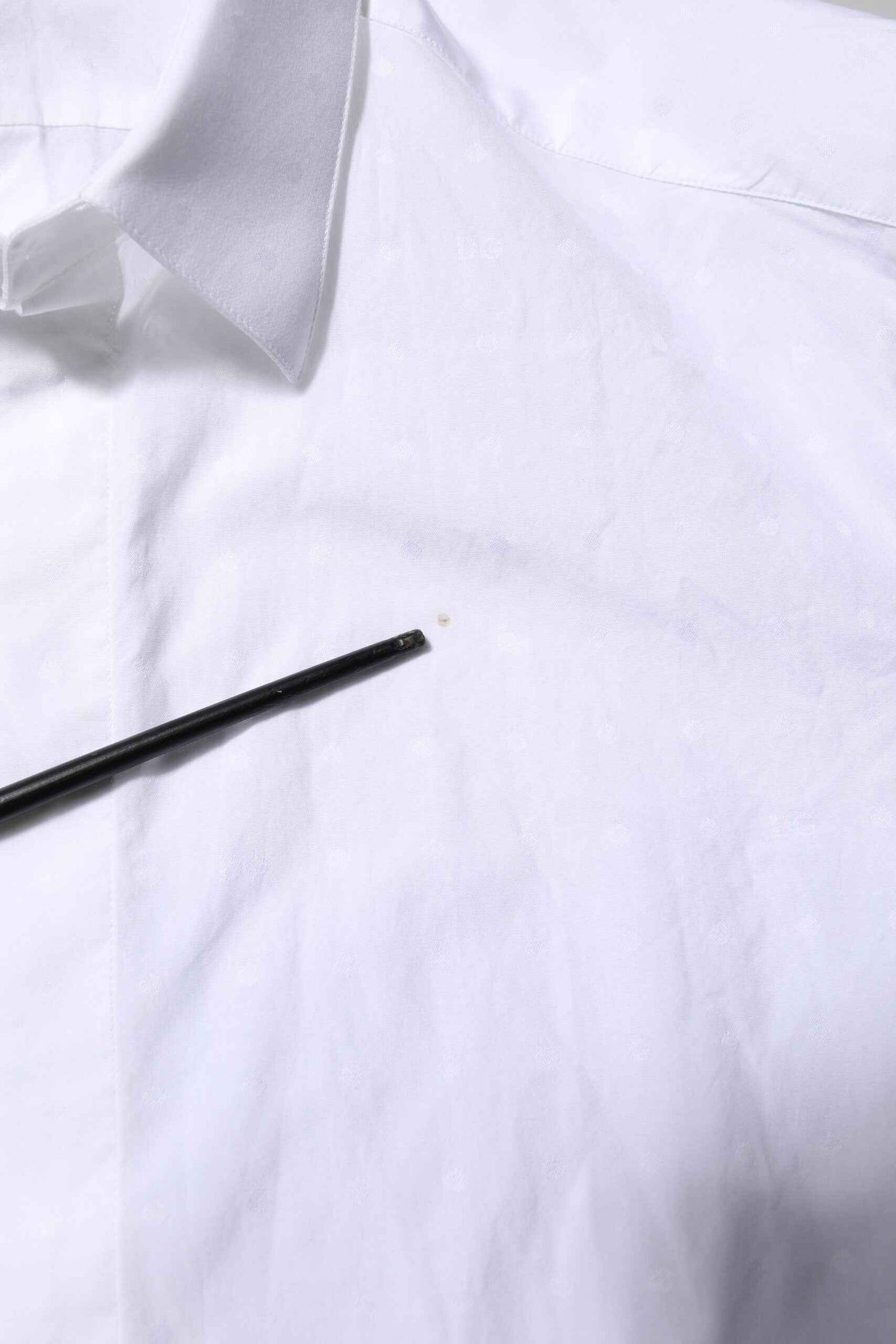 White Cotton GOLD Dress Formal Shirt