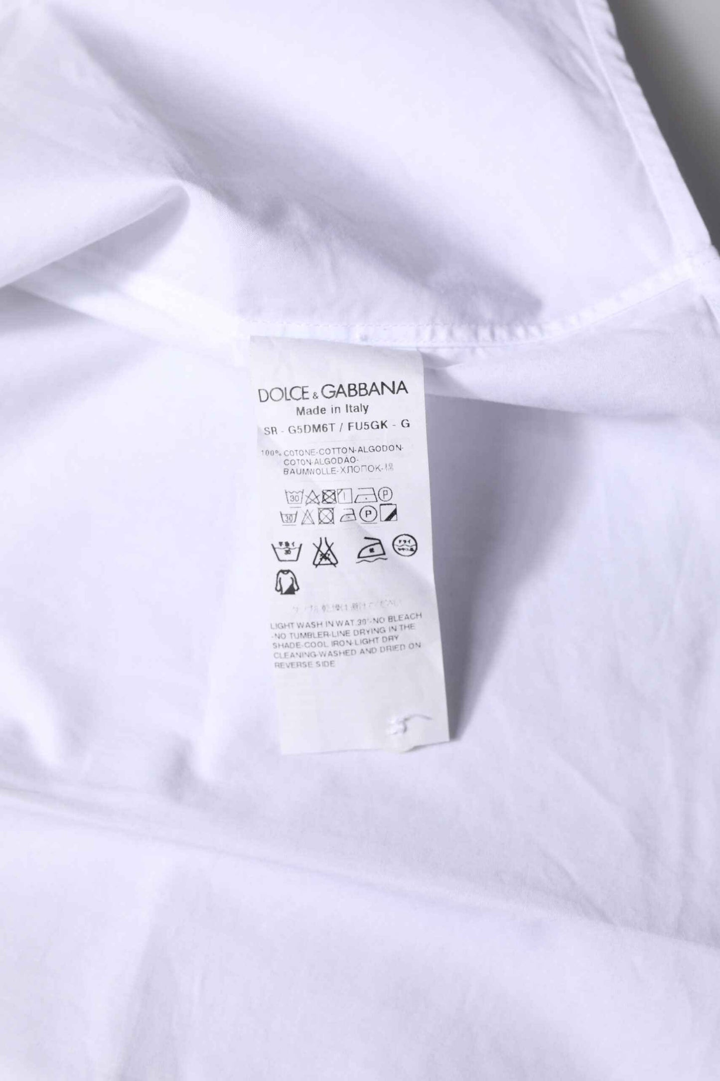 White Cotton GOLD Long Sleeves Formal Shirt