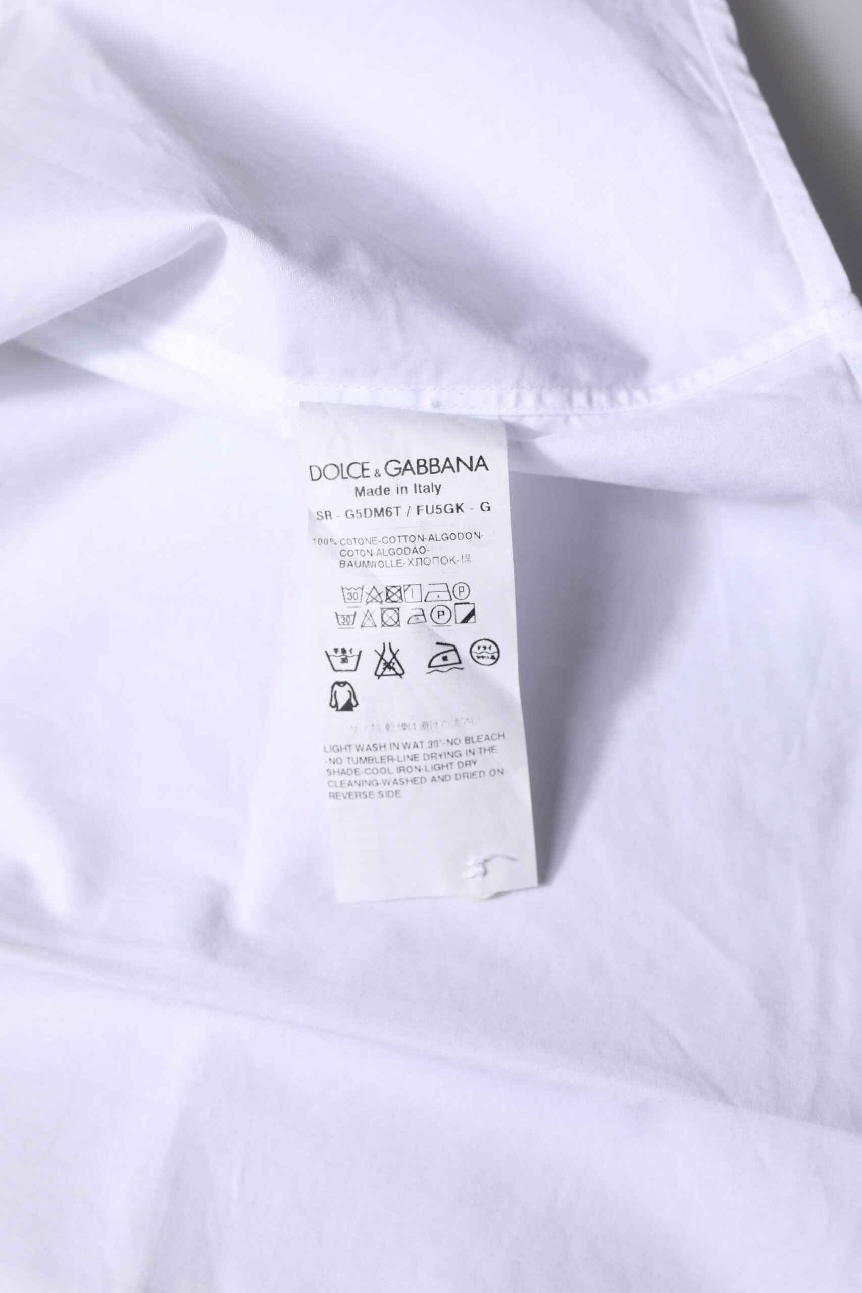 White Cotton GOLD Long Sleeves Formal Shirt