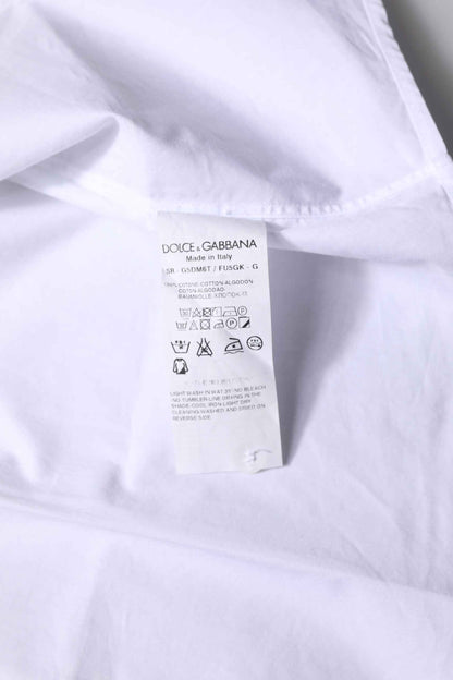 White Cotton GOLD Long Sleeves Formal Shirt