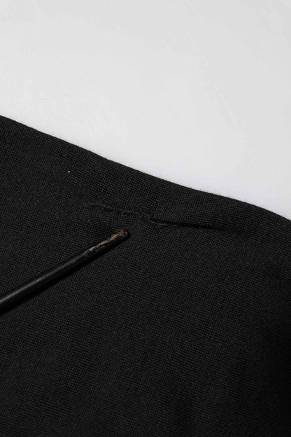 Black Cashmere Crewneck Men Pullover Sweater