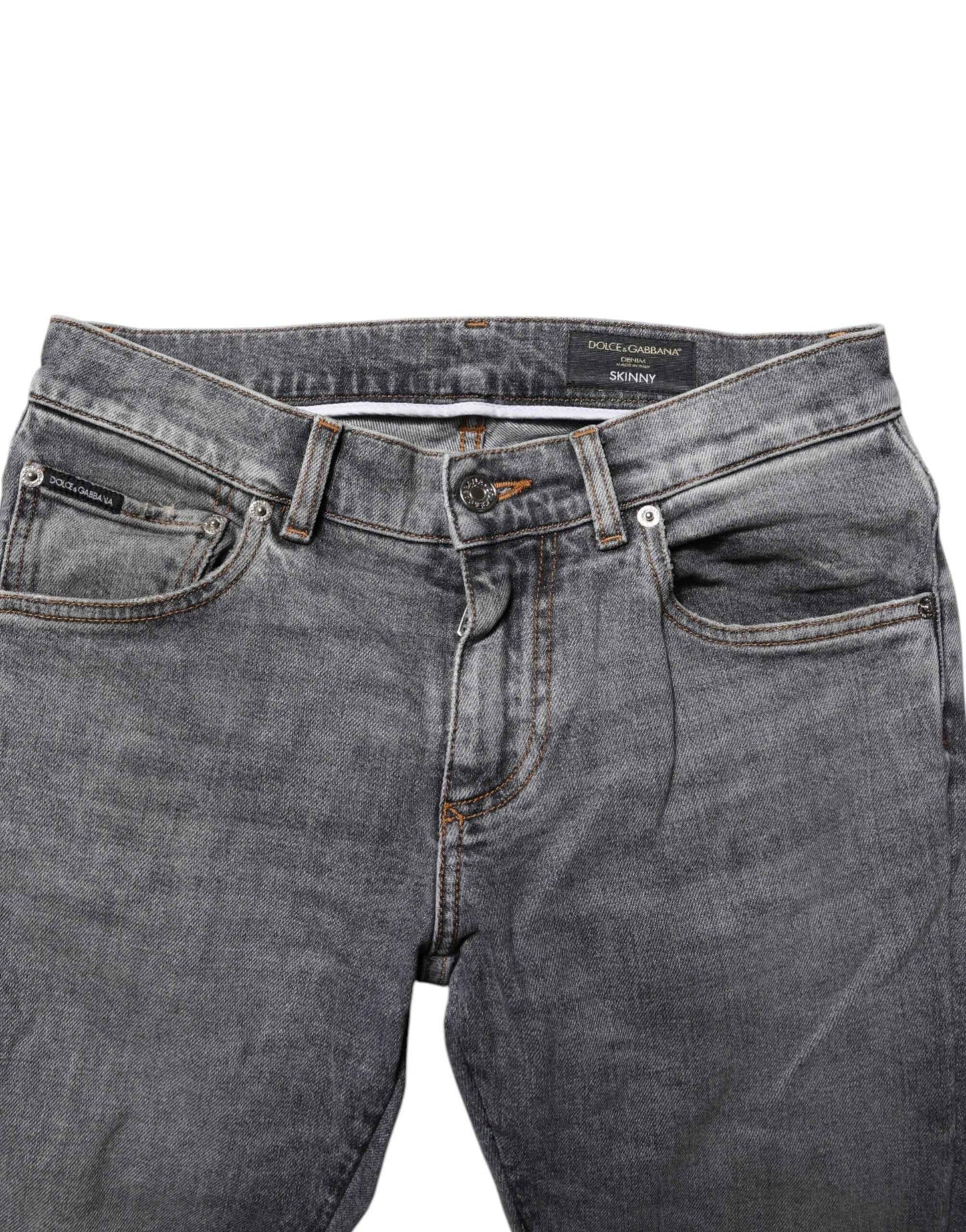 Gray Cotton Skinny Denim Trouser Jeans