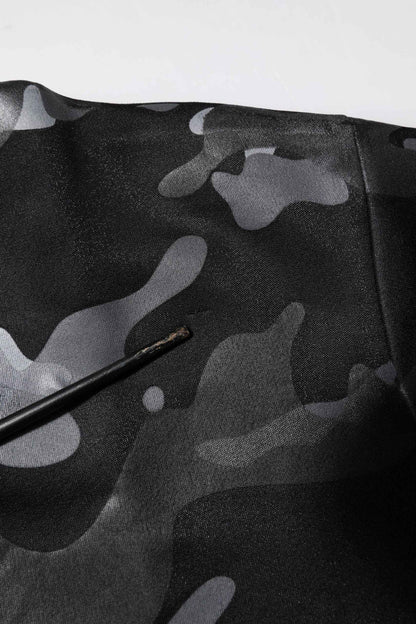 Black Camouflage Pullover Sweatshirt Sweater