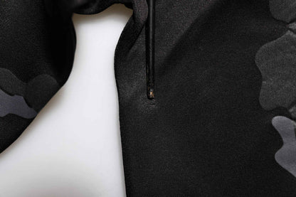 Black Camouflage Pullover Sweatshirt Sweater