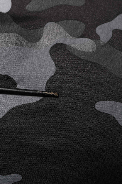 Black Camouflage Pullover Sweatshirt Sweater