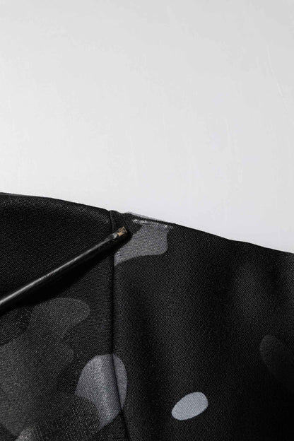 Black Camouflage Pullover Sweatshirt Sweater