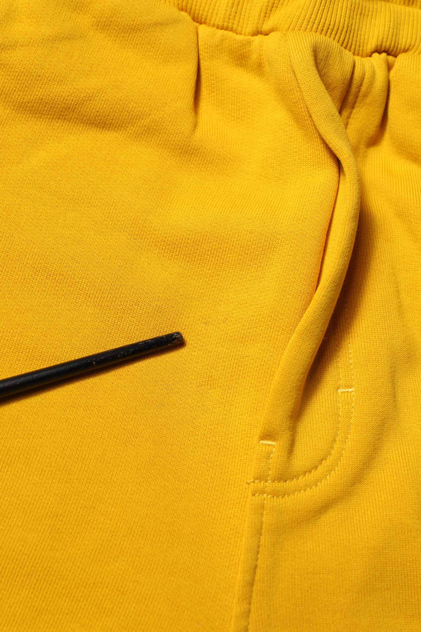 Yellow Cotton Sweatpant Jogger Trouser Pants