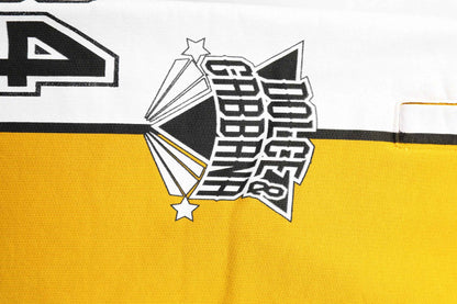 Yellow Cotton Casual Sweatpants Jogger Pants