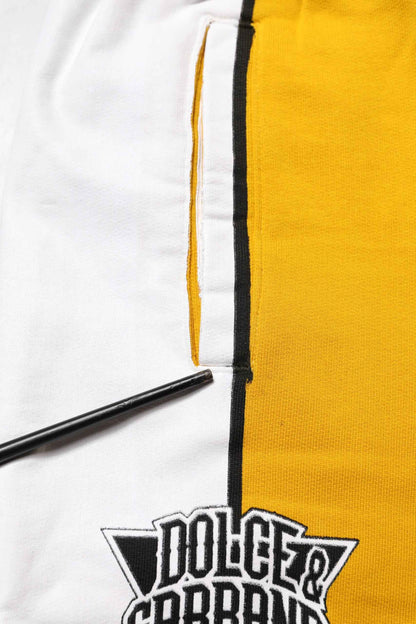 Yellow Cotton Jogger Skinny Sweatpants Pants