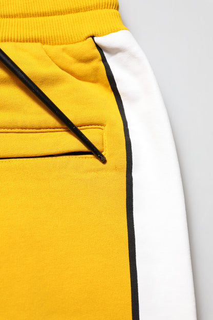 Yellow Cotton Logo Jogger Sweatpants Pants