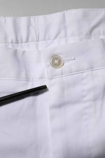 White Chinos Cotton Stretch Casual Shorts