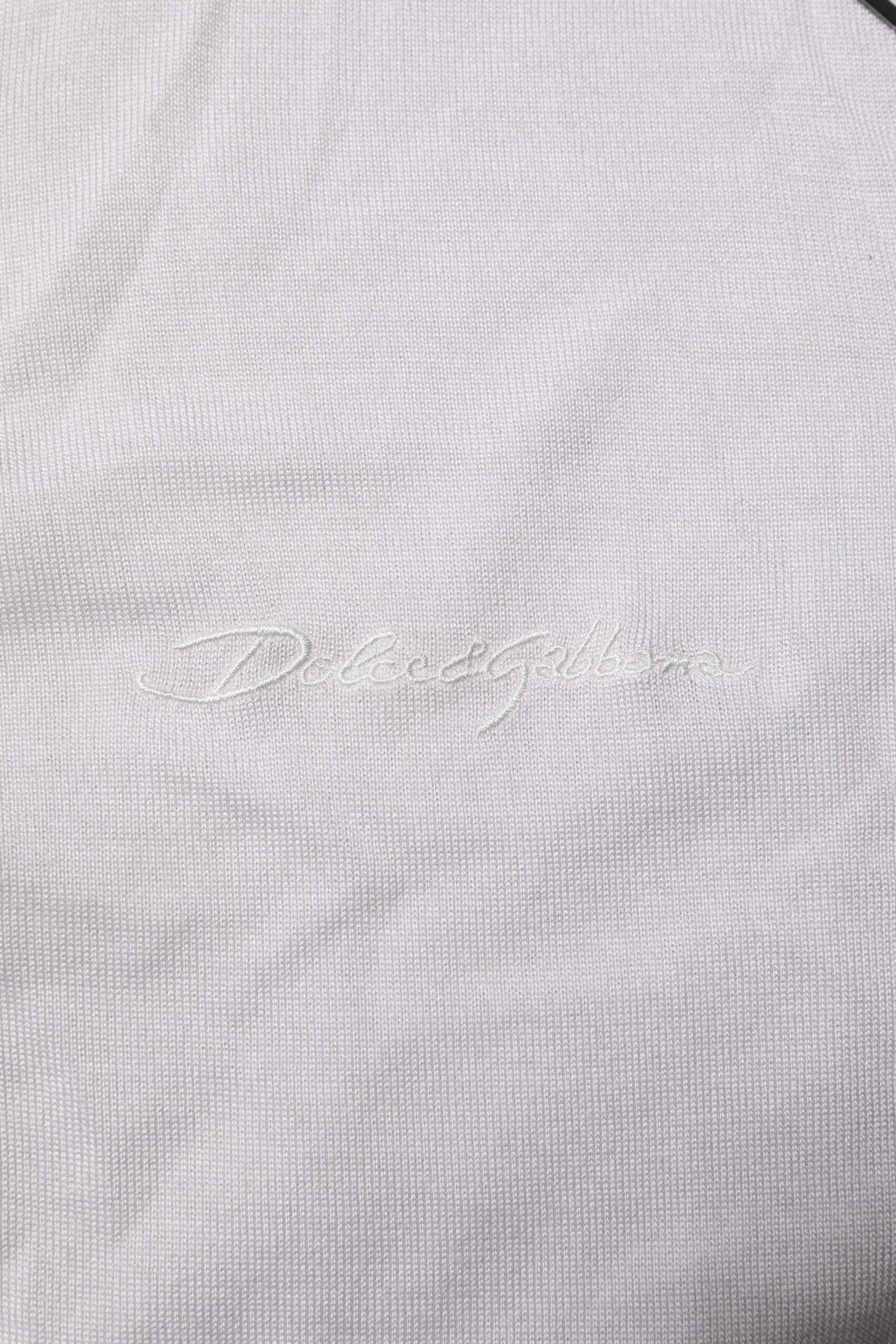 White Silk Short Sleeves Men Henley T-shirt