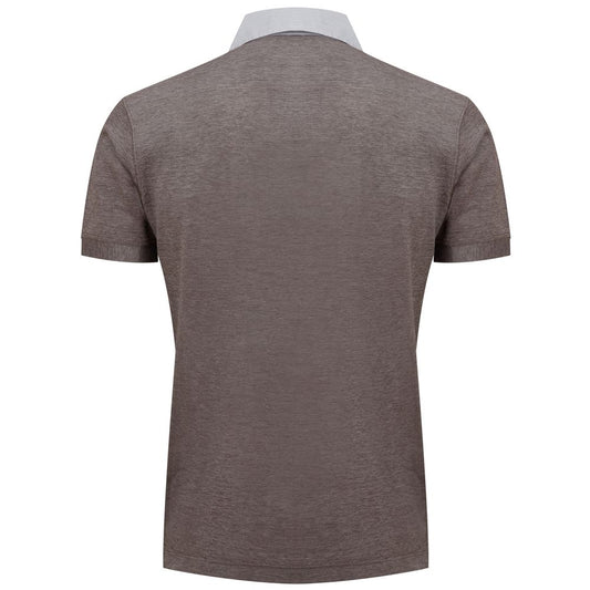 Bicolor Cotton Shortsleeve Shirt