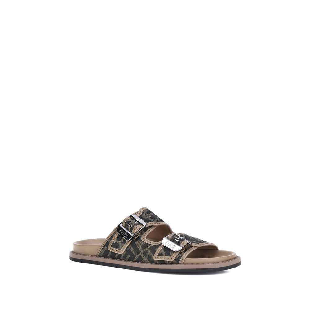 Brown Calf Leather Bos Taurus Sandals
