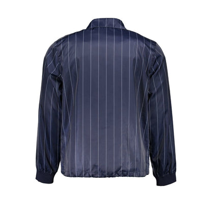 Blue Polyester Men's Jacket