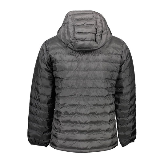 Black Polyester Men's Jacket