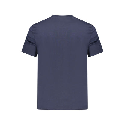 Blue Cotton Men's T-Shirt