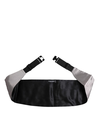 Gray Men 100% Silk Belt Wide Waist Cummerbund