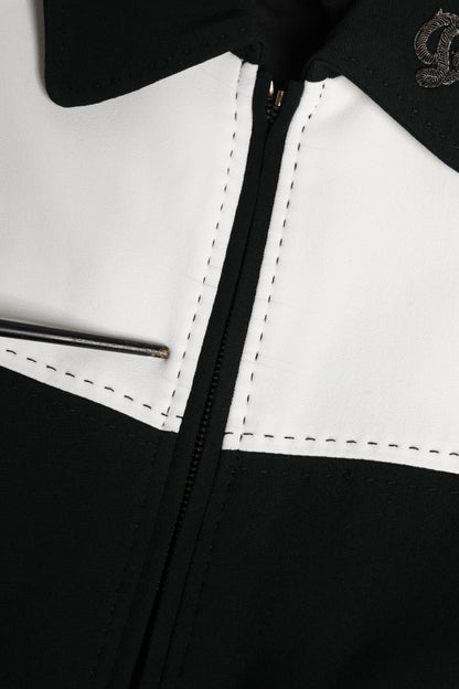 Black White DG Crown Full Zip Blouson Jacket